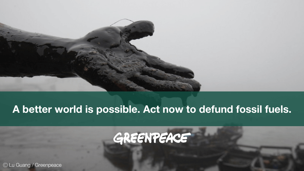 Tell your MP Our banks must stop funding fossil fuels.